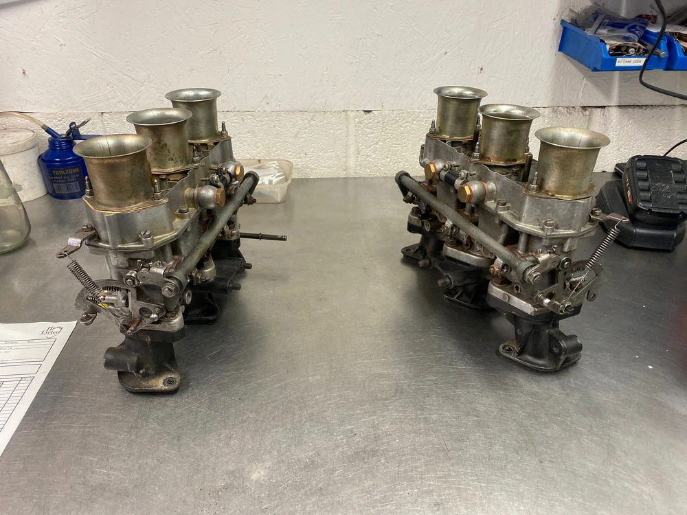 Porsche 40 Tin before carburettor restoration